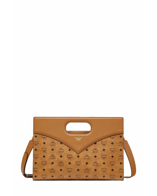 MCM Brown Diamond Tote