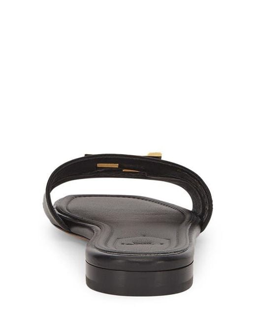 Fendi Black Ffold Slide Sandal