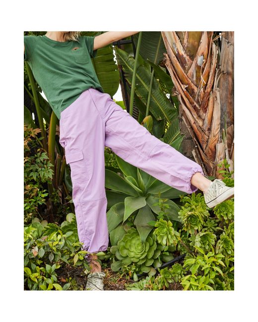 Toad & Co. Purple Trailscape Water Repellent Crop Hiking Pants