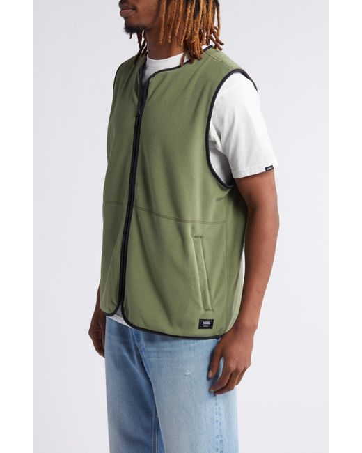 Vans Green Rosewood Reversible Vest for men