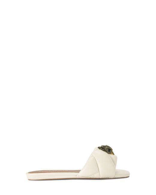 Kurt Geiger Kensington Puff Slide Sandal in Natural | Lyst