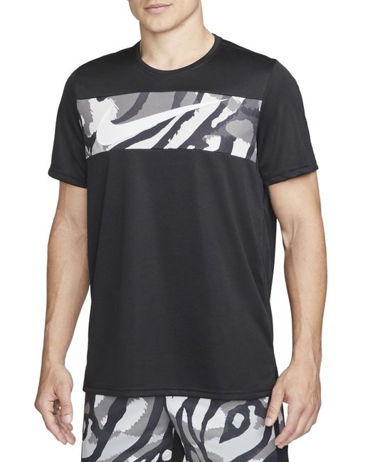 Nike Drifit Sport Clash Training Tshirt in Black for Men Lyst