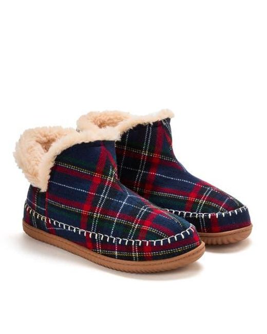 Dearfoams Blue Brixen Bootie Slipper for men