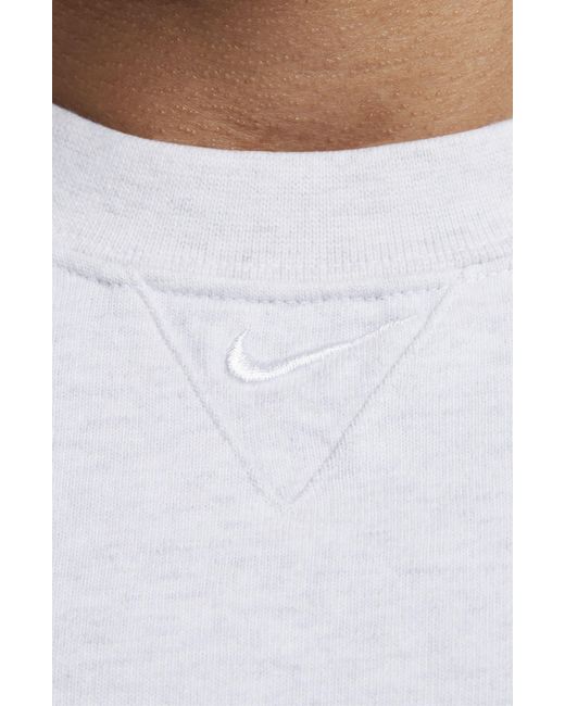 Nike White Solo Swoosh Oversize T-shirt for men