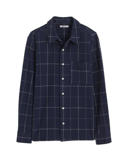 Madewell Blue Devoe Button-Up Shirt for men