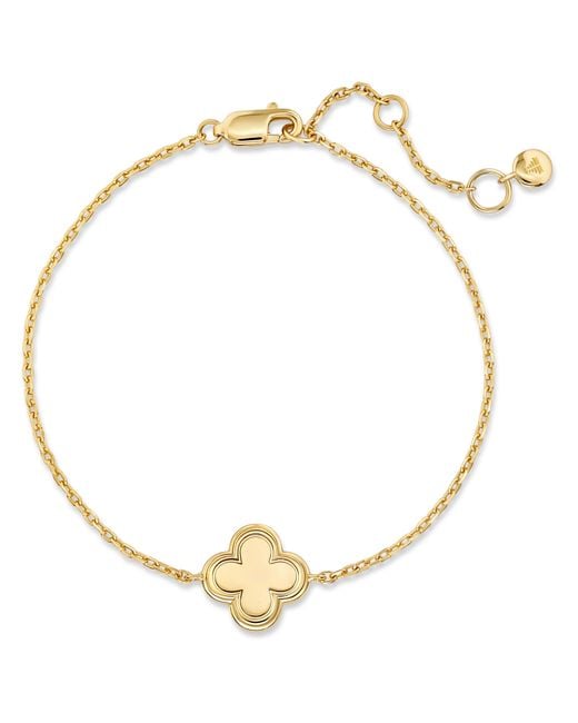 DEVATA Metallic Clover Chain Bracelet