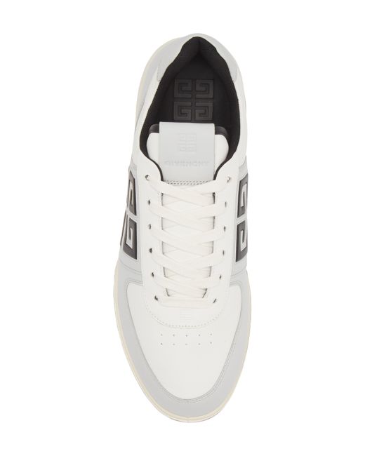 Givenchy White G4 Low Top Leather Sneaker for men