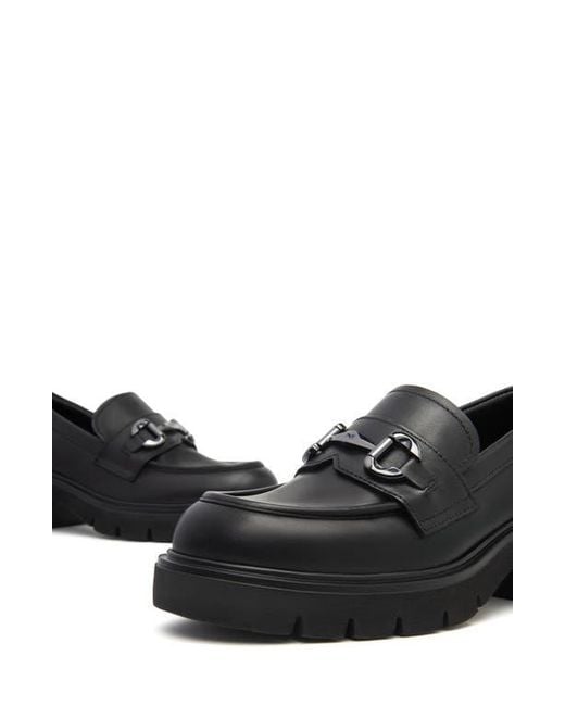 Nero Giardini Black Lug Sole Loafer