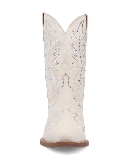 Dingo White Tiny Pony Rhinestone Western Boot
