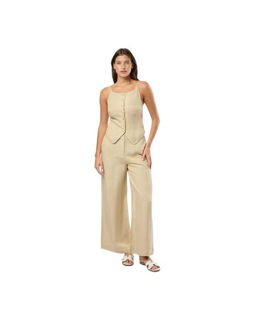 Onia Natural Air Linen Palazzo Pant