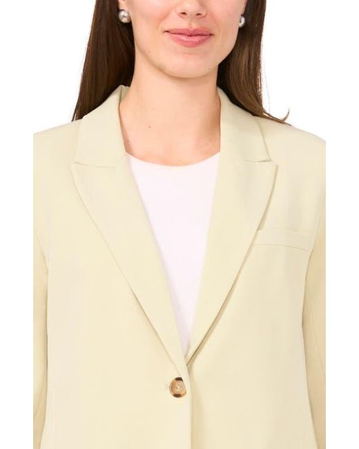 Halogen® Natural Single Button Relaxed Blazer