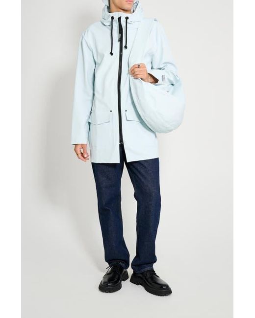 Stutterheim White Stockholm Patch Matte Raincoat