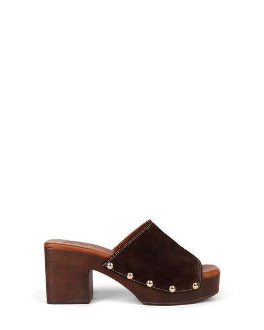 Penelope Chilvers Arusha Platform Slide Sandal in Brown | Lyst