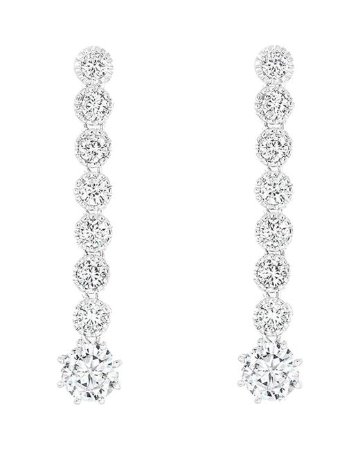 Bearfruit Jewelry White Celeste Tennis Earrings