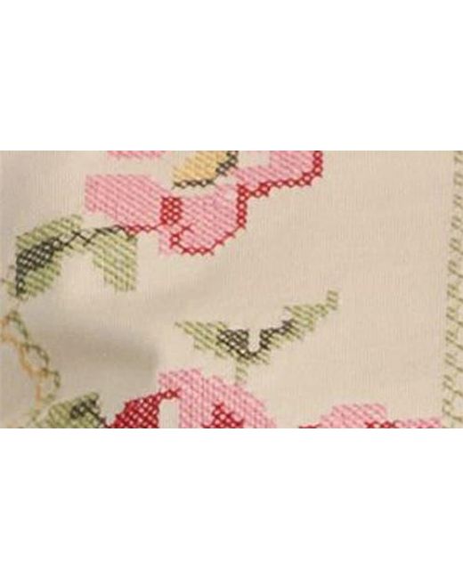 Next Natural Cross Stitch Embroidered T-Shirt
