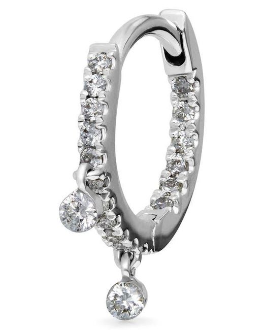 Maria Tash White Double Dangle Diamond Eternity Clicker