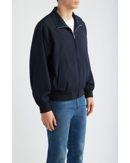 FRAME Blue Wool Zip Jacket for men