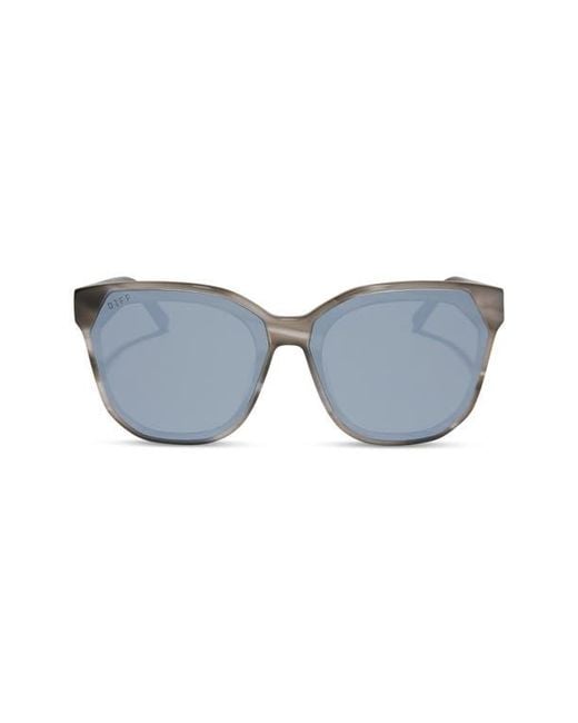 DIFF Blue Gia 62Mm Oversize Square Sunglasses