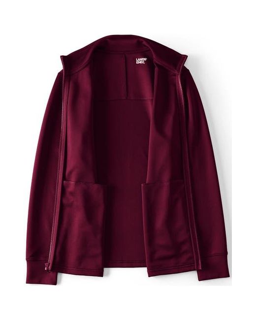 Lands' End Red Active Performance Full Zip Jacket