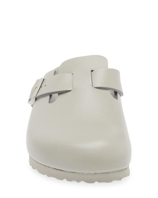 【新品・未使用】BIRKENSTOCK Boston グレーベージュ 43 Boston Chunky Suede Leather Basalt Gray/ Black | BIRKENSTOCK
