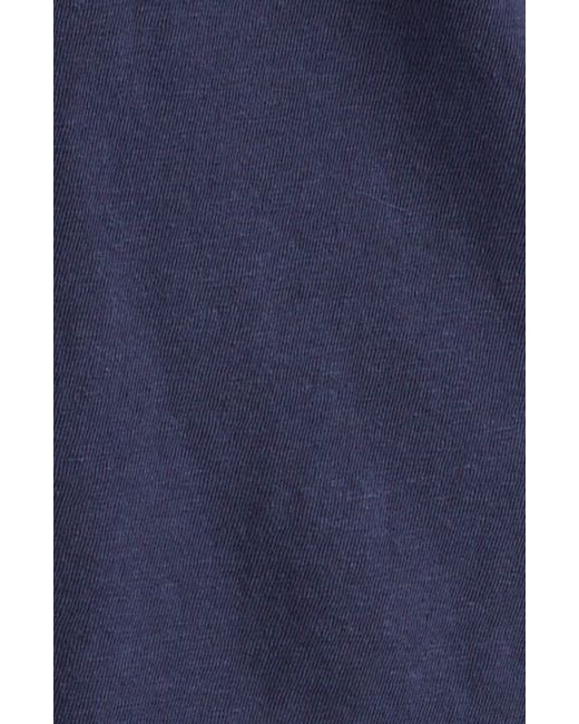 Caslon Blue Caslon(r) Flutter Sleeve Cotton & Linentop