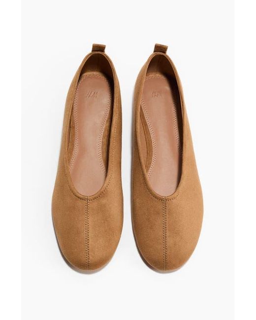 H&M Brown Ballet Pumps