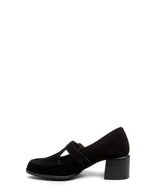 Kelsi Dagger Brooklyn Black Caleb T-Strap Pump