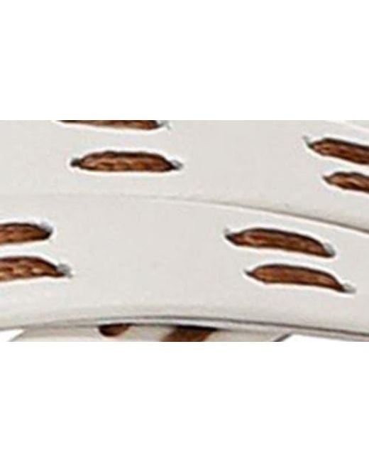 Veronica Beard White Philene Platform Wedge Sandal