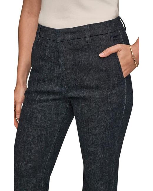 Donna Karan Blue The Donna Straight Leg Woven Pants