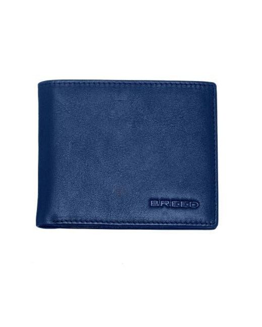 Breed Blue Locke Bi Fold Wallet for men