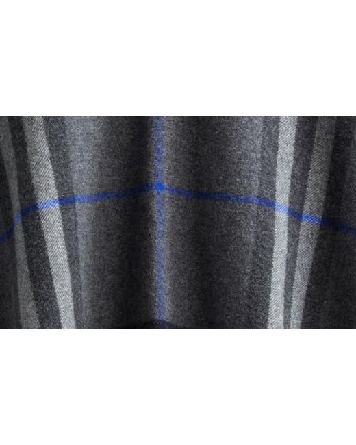 Burberry Black Check Double Face Cashmere & Wool Cape