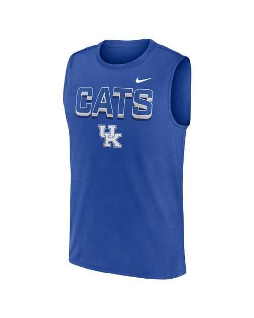 Nike Blue Kentucky Wildcats Primetime Tricode Legend Performance Tank Top for men