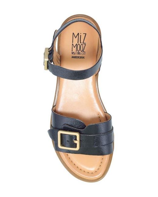 Miz Mooz Black Symone Ankle Strap Sandal