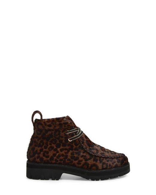 Rag & Bone Brown Cameron Genuine Calf Hair Lace-Up Boot