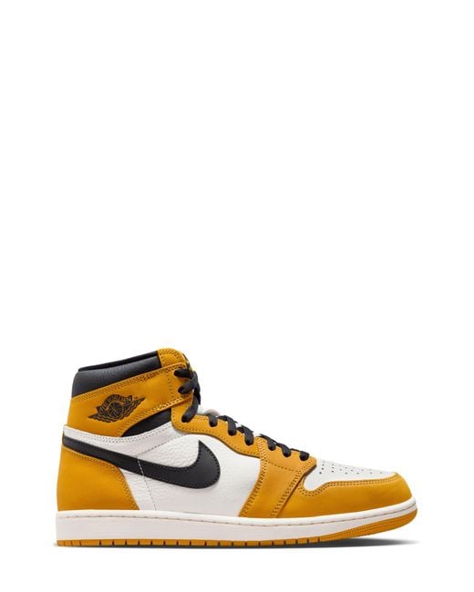 Nike Yellow Air 1 Retro High Top Sneaker for men