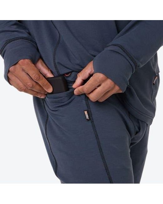 Mobile Warming Blue Baselite Heated Base Layer Pant for men