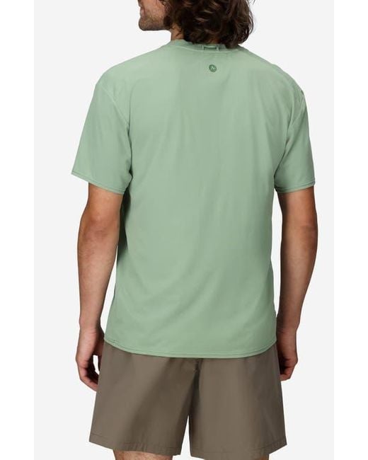 Marmot Green Airexchange Solarshield Upf Crewneck T-Shirt for men