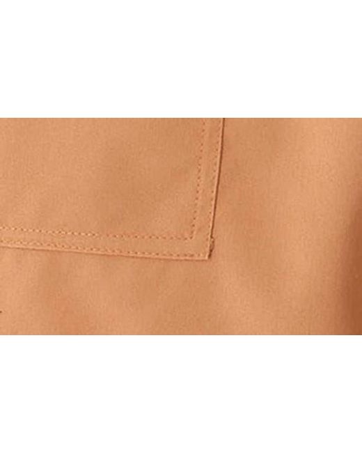 Threads For Thought Black Essential Flat Front Stretch Drawstring Shorts for men