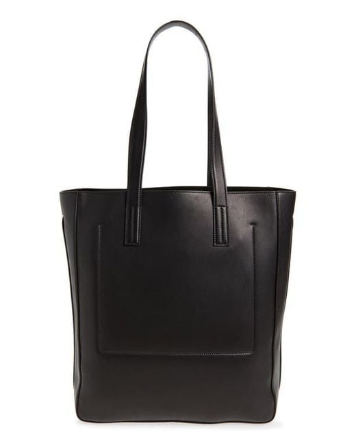 Tom Ford Black North/South Leather Tote for men