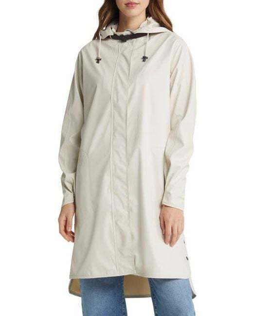 Ilse Jacobsen Blue Hooded Raincoat