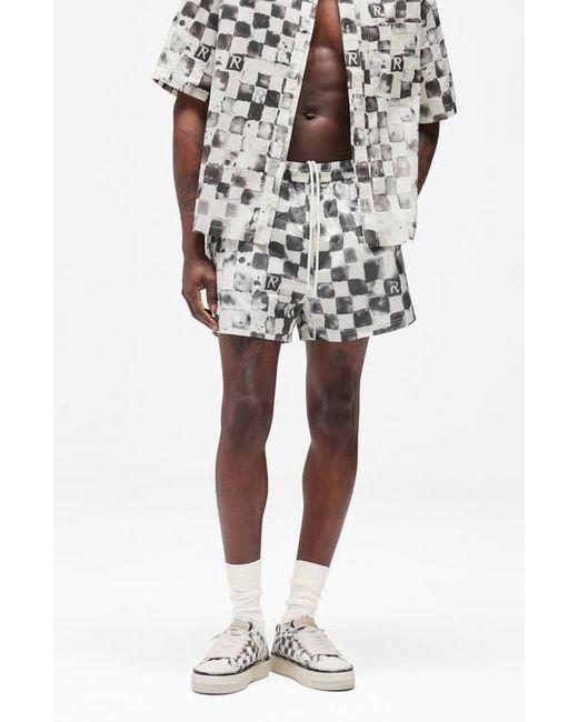 Represent Multicolor Poolside Check Swim Trunks for men