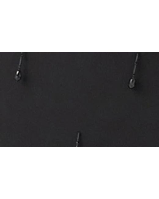 Endless Rose Black Beaded Fringe Minidress