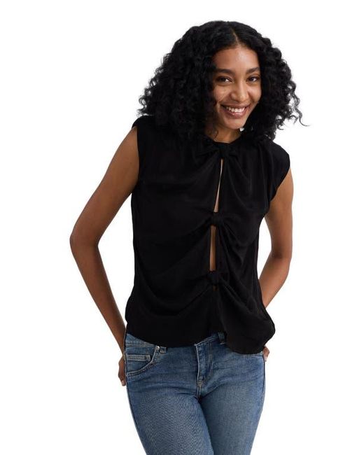 REISTOR Black The Knot-So-Basic Top