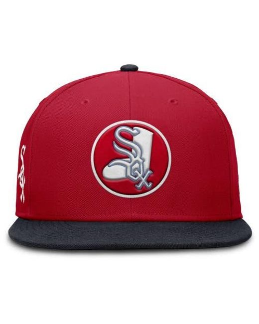 Nike Red Chicago Sox True Performance Fitted Hat for men