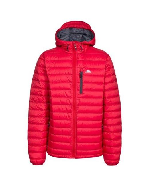 Trespass Red Digby Puffer Jacket for men