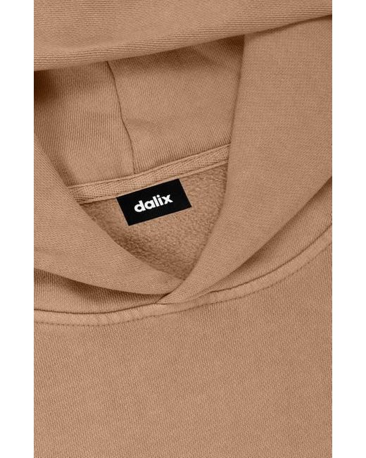 Alix Natural Heartly Ghost Midweight Fleece Relaxed Hooded Sweatshirt