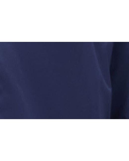 Bugatchi Blue Water Repellent Packable Jacket With Removable Hood for men