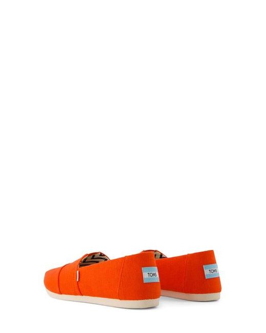 TOMS Orange Classic Alpargata Slip-On