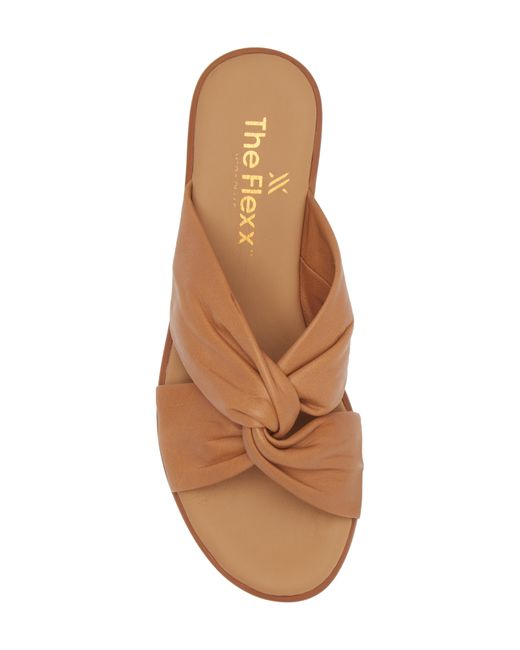 The Flexx Brown Theo Platform Sandal