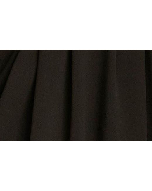 Donna Karan Black Belted Midi Dress
